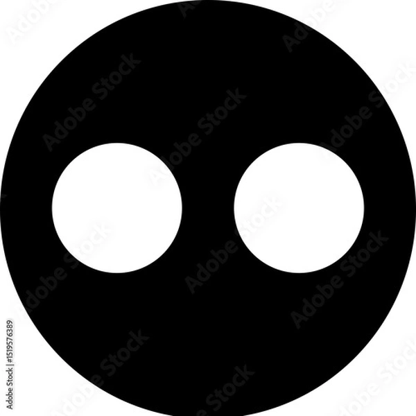 Obraz Flickr Photo Sharing Photography Circle Icon Vector