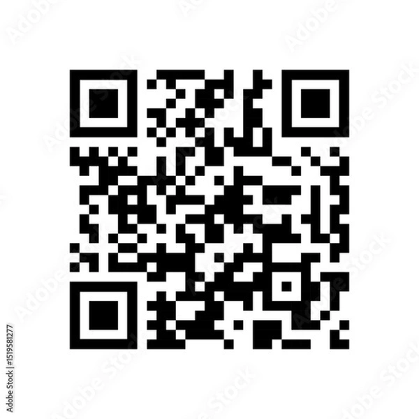 Fototapeta QR code. Abstract template. QR on white background