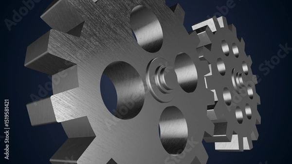 Obraz Interlocking Metal Gears