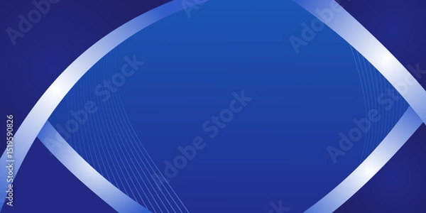 Fototapeta Dark blue background with abstract graphic elements for presentation background design.