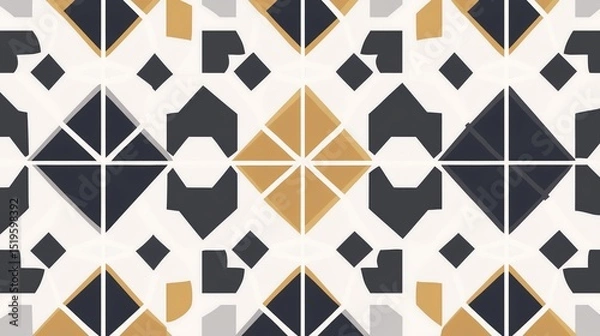 Obraz A minimalist geometric pattern with fine lines, symmetry, and elegant simplicity.