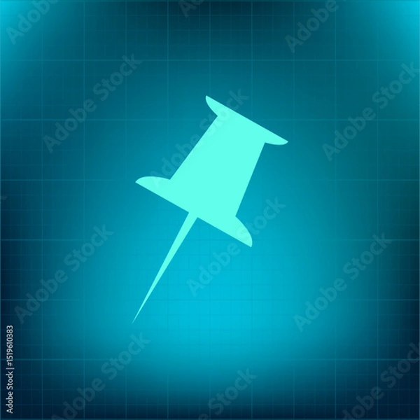Fototapeta Vector icon on a blue background with a gradient