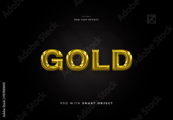 Obraz Gold Typography Text Effect
