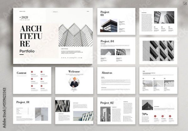 Obraz Architecture Portfolio Layout
