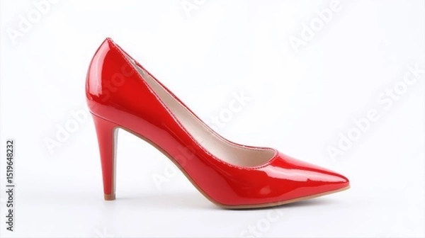 Fototapeta Red high heels, timeless elegance and sophistication in footwear elegant