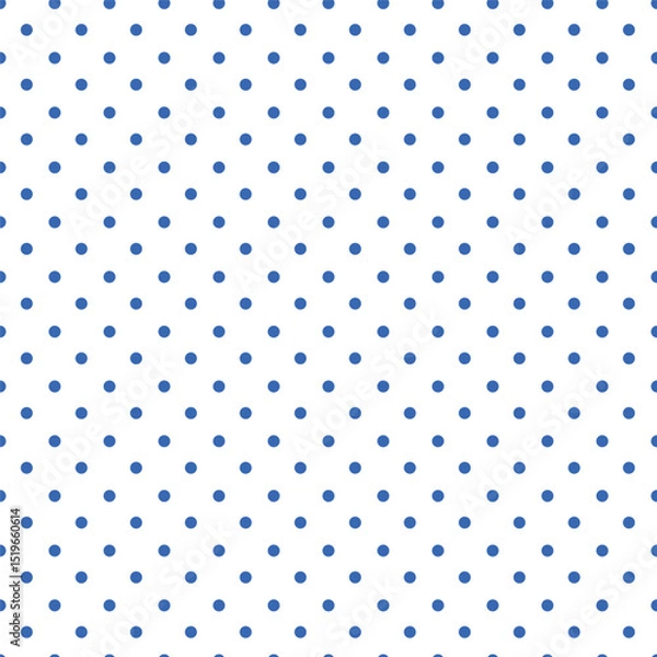Obraz Polka dot vector background. Fashion trendy seamless pattern with circles. Retro wallpaper with dots. Abstract geometric allover print with points, for fabric, paper, textile, clothes and accessories