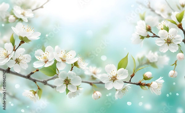 Fototapeta cherry blossom in spring