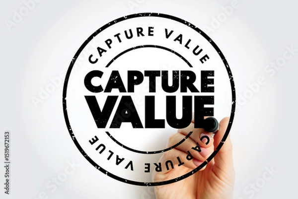 Fototapeta Capture Value text quote, concept background