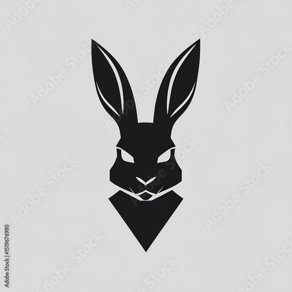 Fototapeta vector illustration of a rabbit