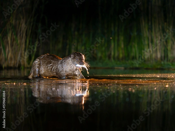 Obraz Eurasian otter, Lutra lutra