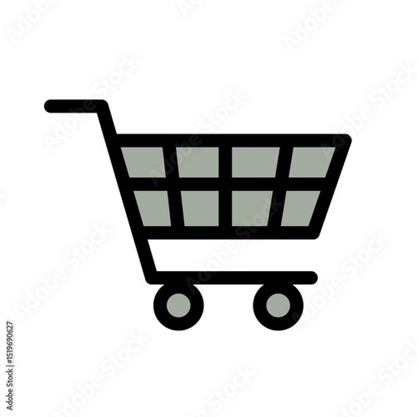 Obraz Simple Shopping Cart Icon
