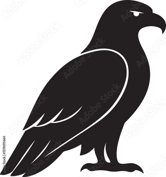Fototapeta eagle silhouette vector