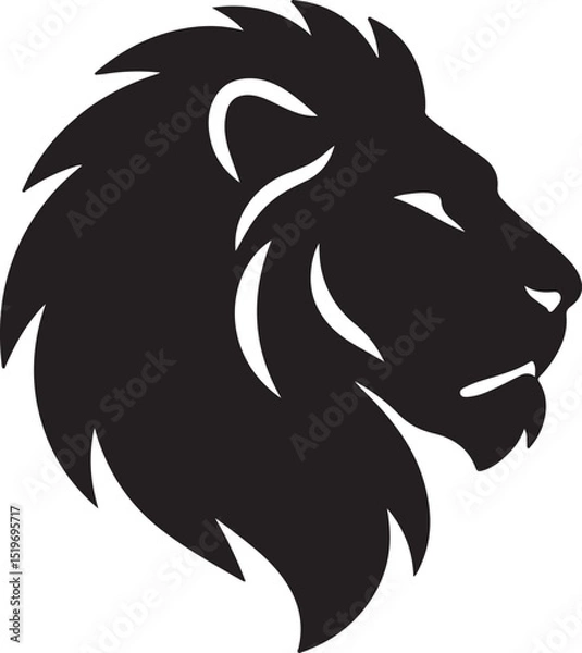 Fototapeta lion head a vector
