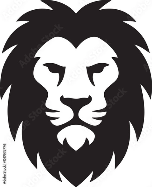 Fototapeta head of a lion vector