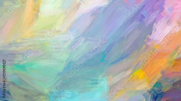 Fototapeta Abstract background art painting pastel color elegant wallpaper design Painting texture Modern artistic pattern with oil brushstroke, pallet knife paint on canvas illustration for design.