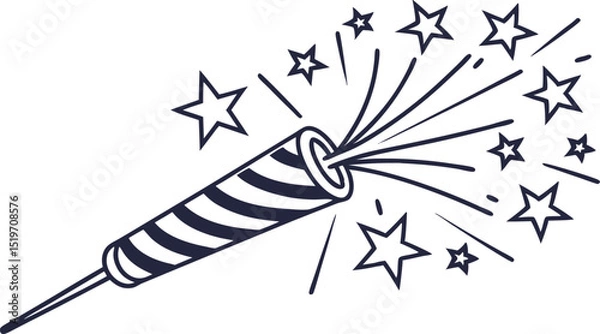 Fototapeta Sparkler Light Effect Vector Art with Artificial Intelligence Theme