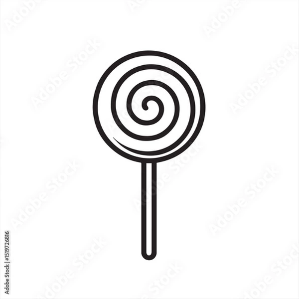 Obraz lollipop isolated on white background
