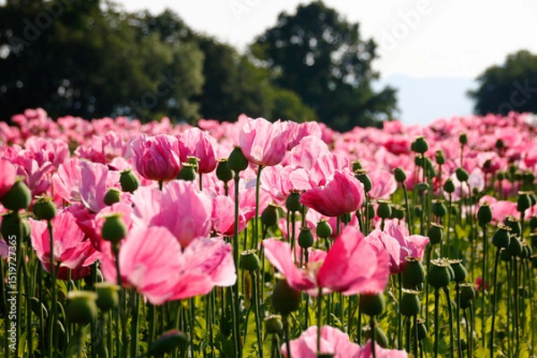 Obraz pinke Mohnblüten 