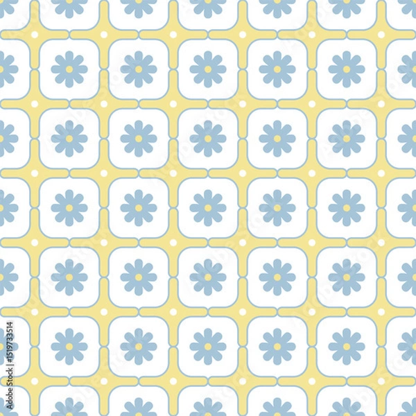 Fototapeta A geometric, abstract pattern background illustration. pattern graphic used for wallpaper, tile, fabric, textile, interior.