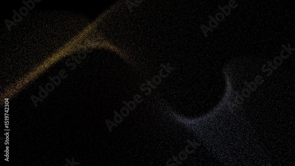 Fototapeta Futuristic black particle wave illustration background, grainy noise modern artistic wallpaper design