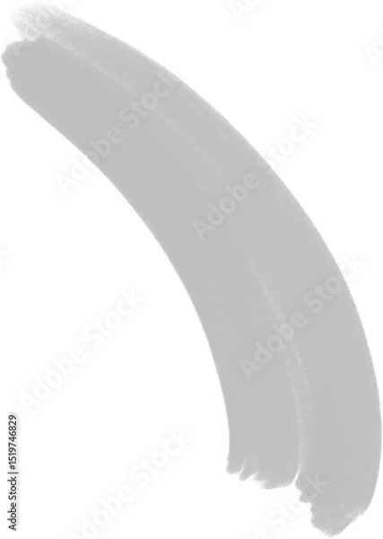 Obraz light gray oil paint brush on transparent background