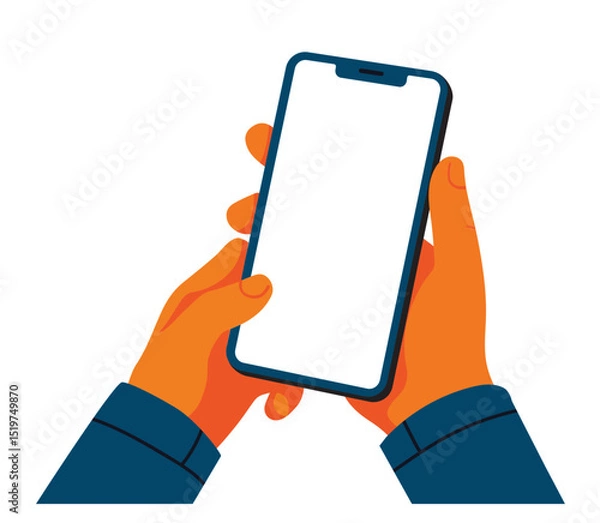 Fototapeta 
Flat design smartphone illustration vector file