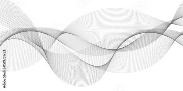 Obraz Background with technology business wavy curve lines. Abstract background with wave curve lines sound, voice and ocean. Frequency sound wave line and technology future concept background.	