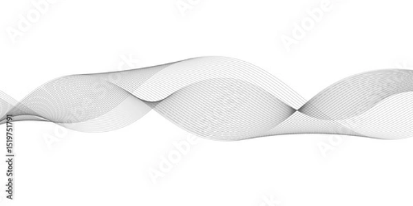 Fototapeta Background with technology business wavy curve lines. Abstract background with wave curve lines sound, voice and ocean. Frequency sound wave line and technology future concept background.	