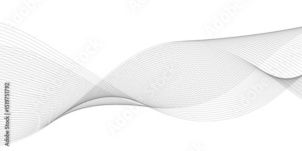 Fototapeta Background with technology business wavy curve lines. Abstract background with wave curve lines sound, voice and ocean. Frequency sound wave line and technology future concept background.	