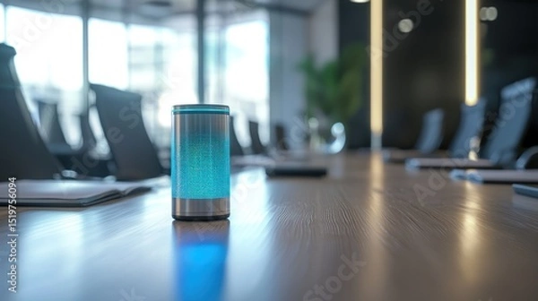 Obraz Modern Smart Speaker in a Conference Room