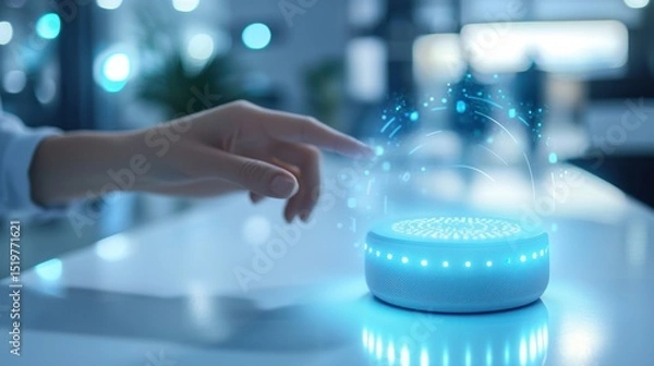 Obraz Innovative Technology, Futuristic Interface Interaction