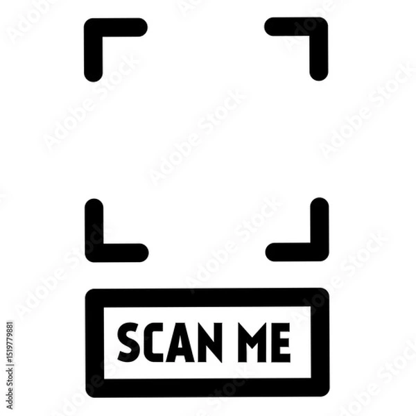 Obraz BORDER FOR SCAN QR CODE 