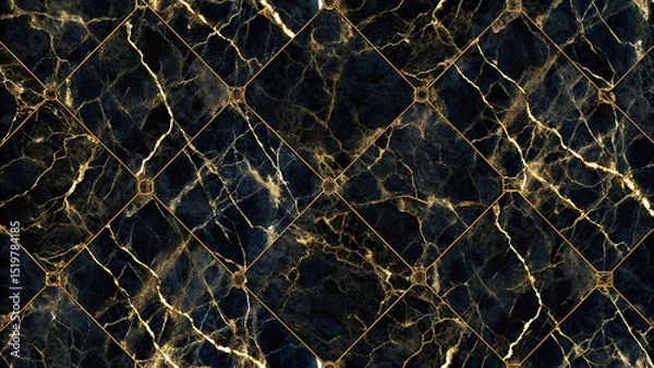 Fototapeta Portoro marble texture with high resolution.