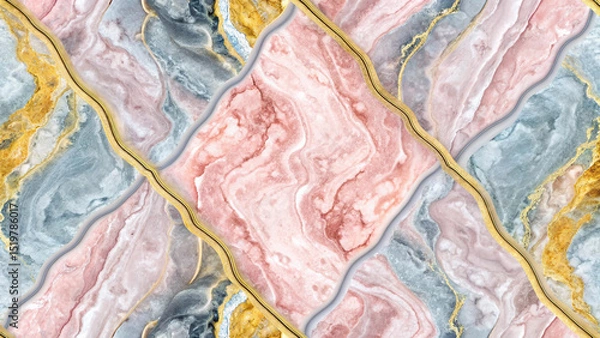 Fototapeta Portoro marble texture with high resolution.