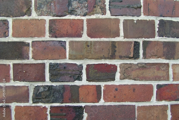 Obraz Red brick wall texture background