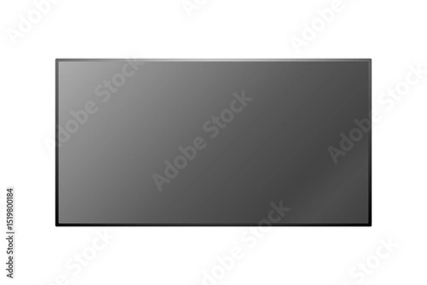 Fototapeta PNG HD Computer Monitor or Plasma TV Vector with Transparent Background