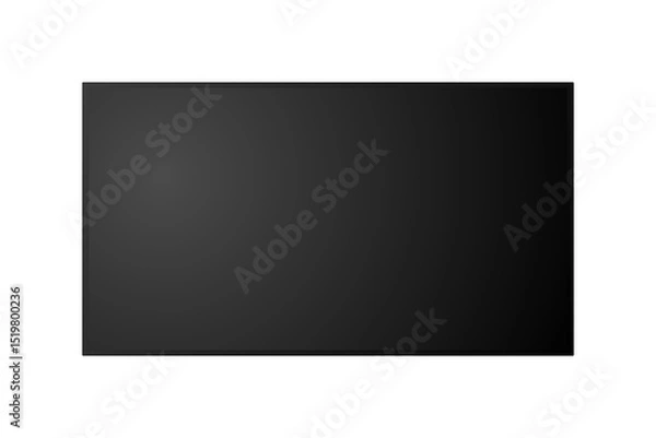 Fototapeta PNG Smart TV Blank Screen Mockup with Stylish Bezel on Transparent Background