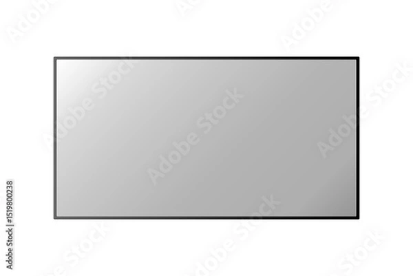 Fototapeta PNG Vector Modern Flat LCD TV Monitor Mockup for Design and UI Projects
