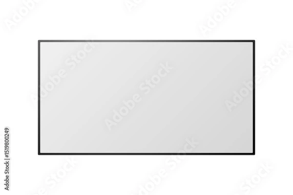 Fototapeta PNG Vector Modern Flat LCD TV Monitor Mockup for Design and UI Projects