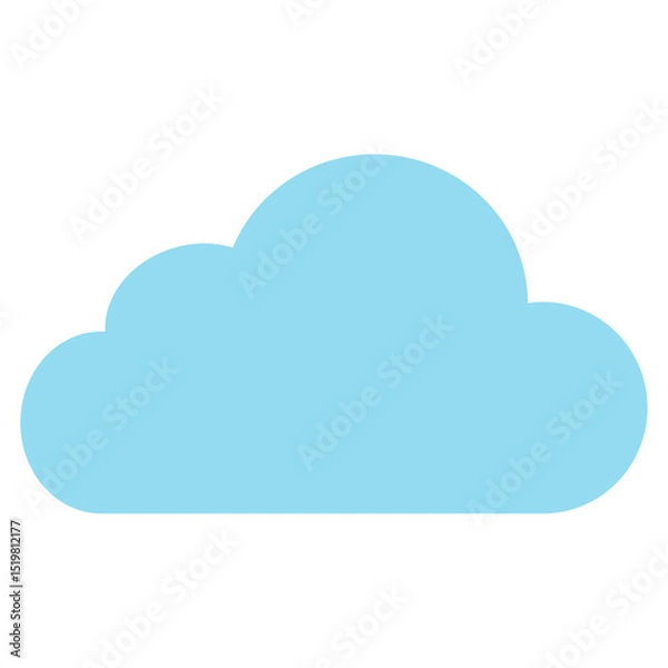Obraz Simple Blue Cloud Icon
