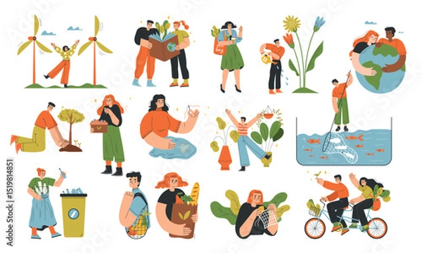 Obraz Were dedicated to exploring sustainable lifestyles and ecofriendly practices for a better future