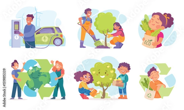 Obraz Promoting EcoFriendly Actions for a Sustainable Future is essential for our planet