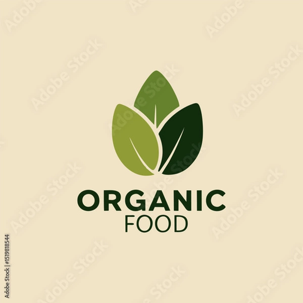 Obraz A vibrant organic food logo design featuring a colorful fruit and vegetable medley, beautifully arranged to symbolize health, vitality, and a commitment to sustainable living.