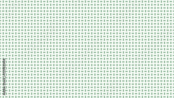 Fototapeta Seamless Mint Green Checkered Weave Pattern – Gingham Fabric Texture