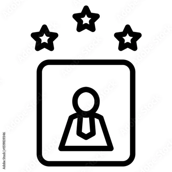 Obraz Rate Stars Voting  Line