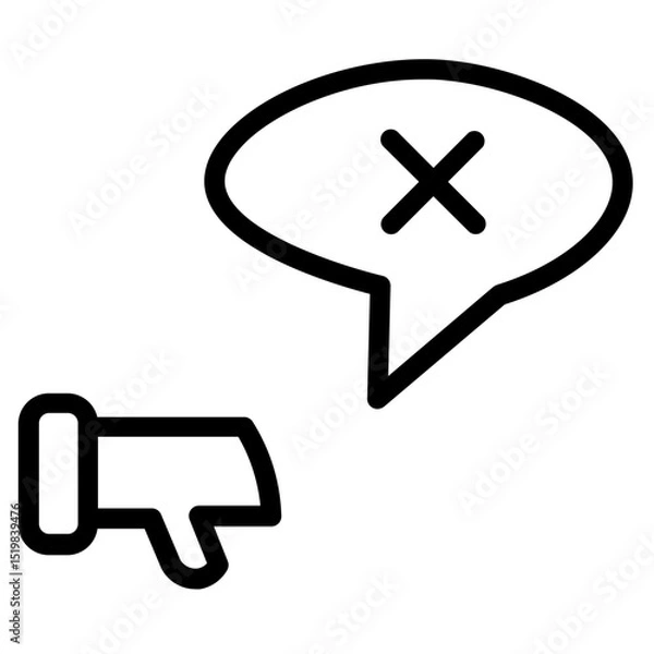 Obraz Regard No Dislike  Line