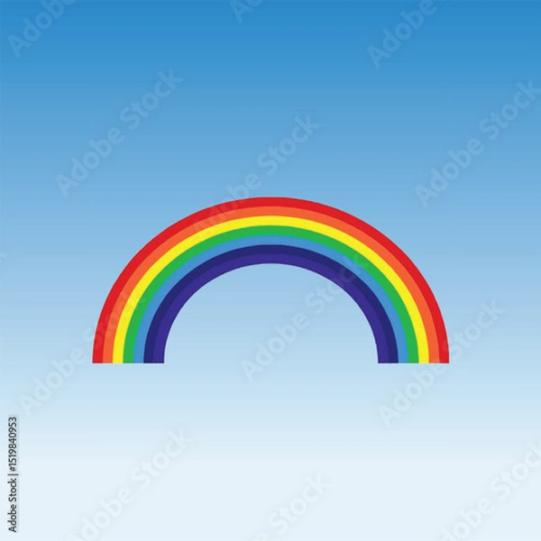 Fototapeta rainbow in the sky