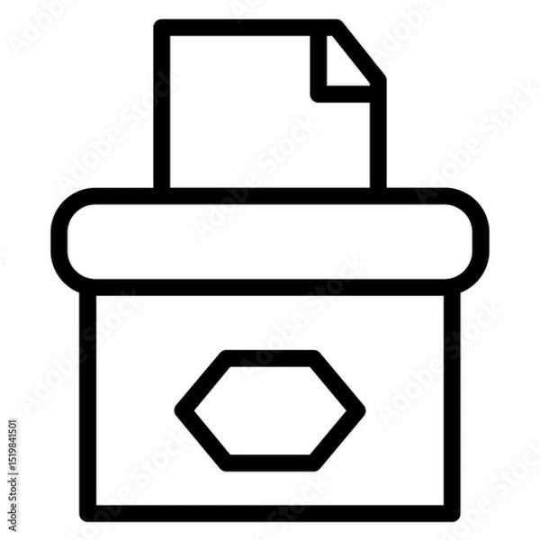 Obraz Ballot Box Election Line