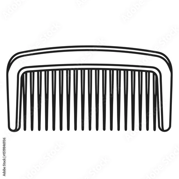 Obraz comb glyph icon , designed for web and app