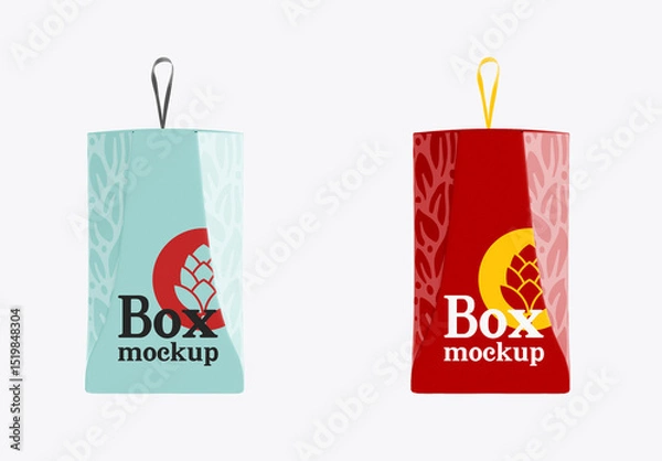 Fototapeta Hexagonal Box Mockup